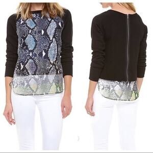 DVF Lisha Python Sweatshirt in Sz XS